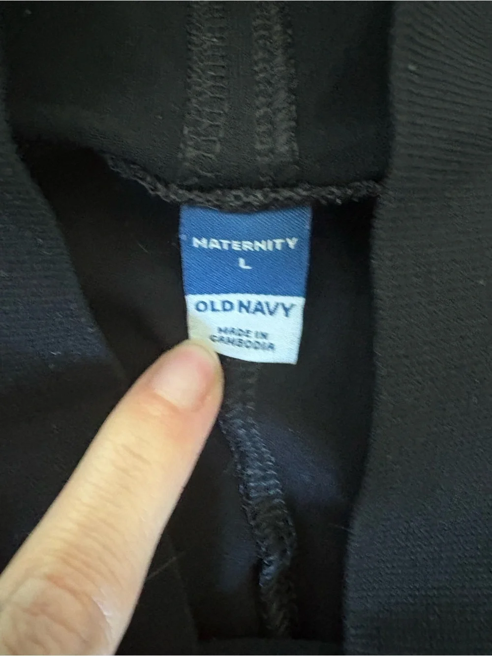 Old Navy Maternity Full Panel Pixie Flare Pants Black Size L